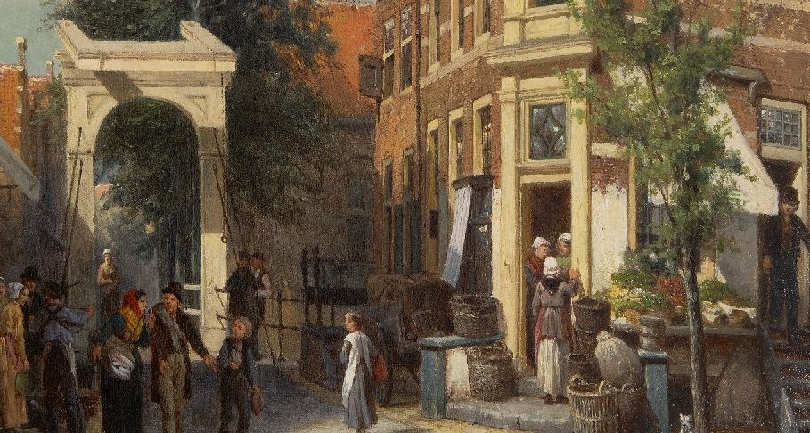 Hier schilderde Cornelis Springer zijn schilderij